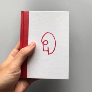 cuaderno de tapa dura "un 6 y un 4 la cara de tu retrato" hojas en blanco / rojo / 11 x 15 cm :: imagen 6