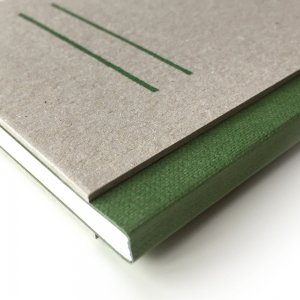 cuaderno "cartón visto" hojas en blanco / gris y verde / 10 x 14 cm :: imagen 7