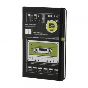 cuaderno moleskine edición limitada "audio cassette" hojas en blanco / grande :: imagen 7