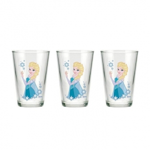 set de 3 vasos de cristal frozen "elsa" :: imagen 1