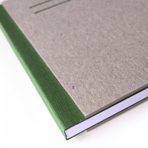 cuaderno "cartón visto" hojas en blanco / gris y verde / 10 x 14 cm :: imagen 8
