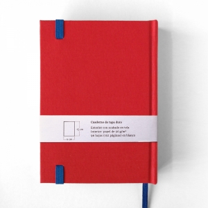 cuaderno de tapa dura "rojo y azul" hojas en blanco / 11 x 15 cm :: imagen 9