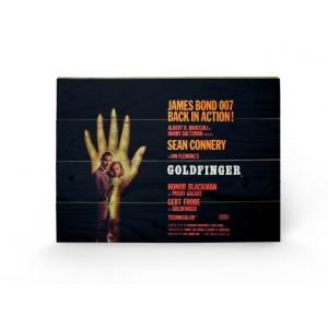 póster de madera james bond "goldfinger - hand" / 59 x 40 cm :: imagen 1
