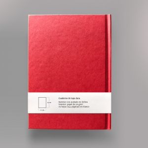 cuaderno de tapa dura "un 6 y un 4 la cara de tu retrato" hojas en blanco / rojo / 11 x 15 cm :: imagen 10