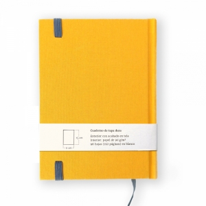 cuaderno de tapa dura "amarillo y gris" hojas en blanco / 11 x 15 cm :: imagen 9