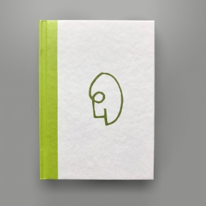 cuaderno de tapa dura "un 6 y un 4 la cara de tu retrato" hojas en blanco / verde / 11 x 15 cm :: imagen 1