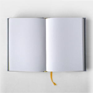 cuaderno de tapa dura "gris y amarillo" hojas en blanco / 11 x 15 cm :: imagen 4