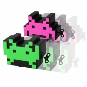 set de 2 figuras de cuerda "space invaders" :: imagen 1