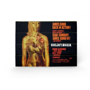 póster de madera james bond "goldfinger - projection" / 59 x 40 cm :: imagen 1