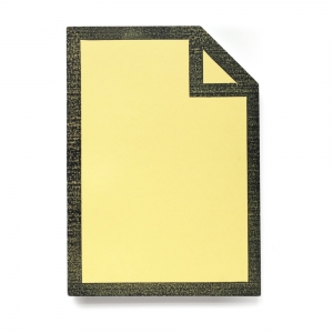 cuaderno de tapa blanda "file" hojas en blanco / amarillo limón / 10 x 14 cm :: imagen 1