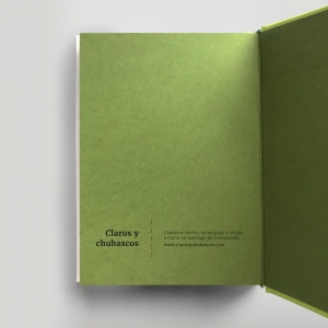 cuaderno de tapa dura "un 6 y un 4 la cara de tu retrato" hojas en blanco / verde / 11 x 15 cm :: imagen 5