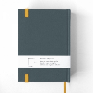 cuaderno de tapa dura "gris y amarillo" hojas en blanco / 11 x 15 cm :: imagen 9